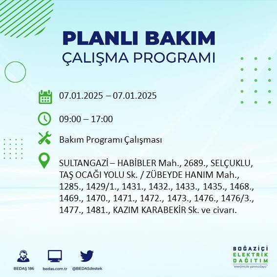 İstanbul'un neredeyse her ilçesinde elektrik kesintileri yaşanacak: BEDAŞ duyurdu 49